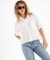 Chemise manches courtes ample et fluide femme[MISSING]